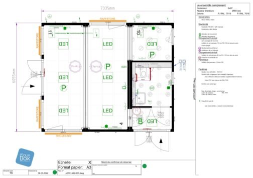 Set BATIMODULES (3 x 20′) versione “PIÙ LINEA”. - Image 9