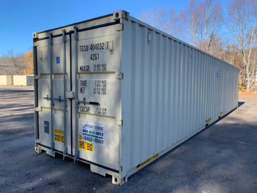 Nuovo container 40 piedi per spedizioni/ deposito Standar a doppia porta - a tenuta di vento e acqua- BEIGE- 40′ x 8′ x 8,5′ di altezza - Image 26