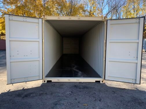 Nuovo container 40 piedi per spedizioni/ deposito Standar a doppia porta - a tenuta di vento e acqua- BEIGE- 40′ x 8′ x 8,5′ di altezza - Image 23