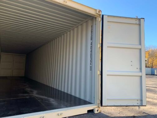 Nuovo container 40 piedi per spedizioni/ deposito Standar a doppia porta - a tenuta di vento e acqua- BEIGE- 40′ x 8′ x 8,5′ di altezza - Image 20