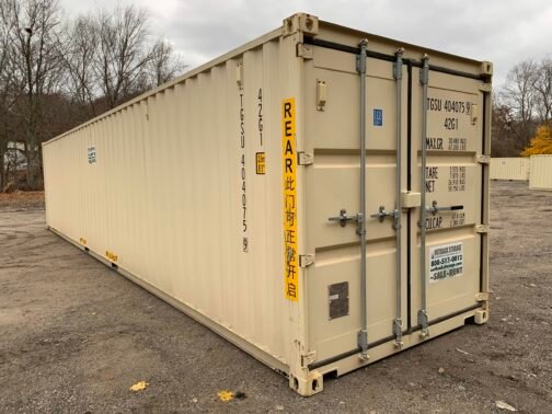 Nuovo container 40 piedi per spedizioni/deposito Standar a doppia porta - a tenuta di vento e acqua- BEIGE 40′ x 8′ x 8,5′ di altezza - Image 23