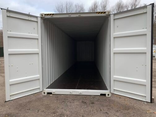 Nuovo container standard da 40 piedi per la spedizione e lo stoccaggio - a tenuta di vento e acqua - grigio 40′ - Image 19