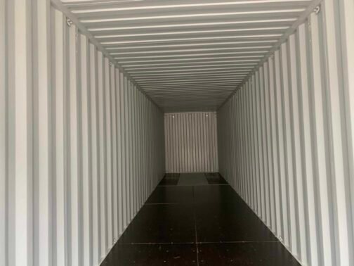 Nuovo container standard da 40 piedi per la spedizione e lo stoccaggio - a tenuta di vento e acqua - grigio 40′ - Image 13