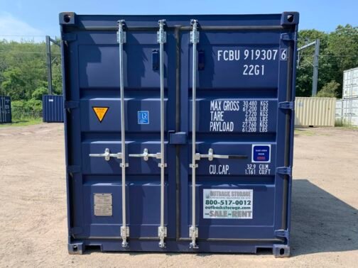 Nuovo container per spedizioni/magazzino alto 10′ x 8′ x 8,5′ - a tenuta di vento e acqua - BLU - Image 23