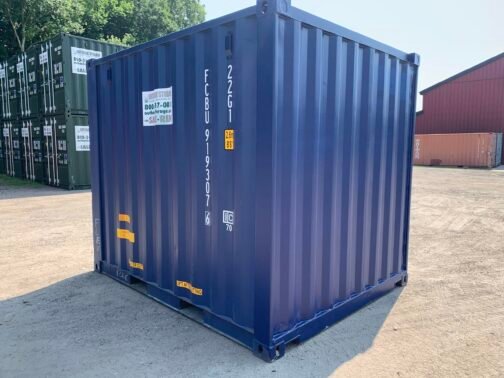 Nuovo container per spedizioni/magazzino alto 10′ x 8′ x 8,5′ - a tenuta di vento e acqua - BLU - Image 13