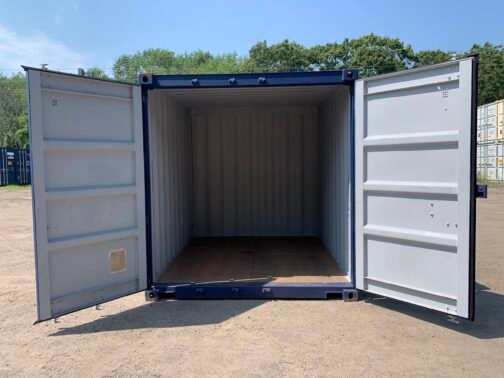 Nuovo container per spedizioni/magazzino alto 10′ x 8′ x 8,5′ - a tenuta di vento e acqua - BLU - Image 9