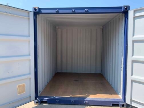 Nuovo container per spedizioni/magazzino alto 10′ x 8′ x 8,5′ - a tenuta di vento e acqua - BLU - Image 8