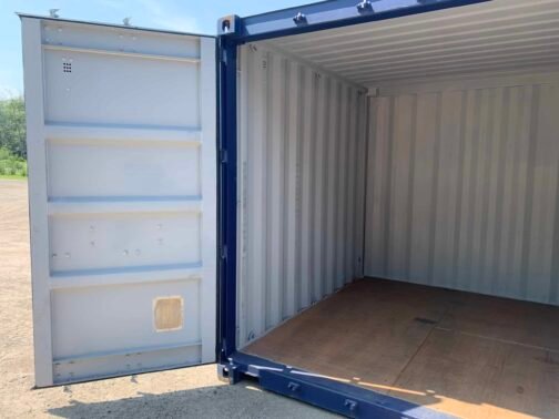 Nuovo container per spedizioni/magazzino alto 10′ x 8′ x 8,5′ - a tenuta di vento e acqua - BLU - Image 7