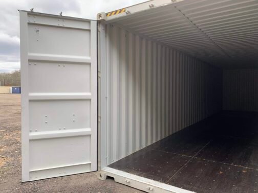 Nuovo container standard da 40 piedi per la spedizione e lo stoccaggio - a tenuta di vento e acqua - grigio 40′ x 8′ x 8,5′ di altezza - - Image 17