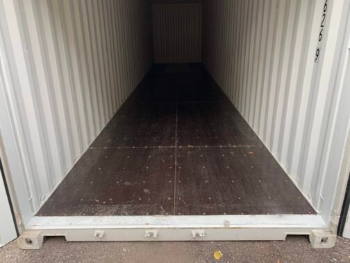 Nuovo container standard da 40 piedi per la spedizione e lo stoccaggio - a tenuta di vento e acqua - grigio 40′ x 8′ x 8,5′ di altezza - - Image 14