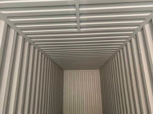 Nuovo container standard da 40 piedi per la spedizione e lo stoccaggio - a tenuta di vento e acqua - grigio 40′ x 8′ x 8,5′ di altezza - - Image 5